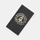 Serviette En Papier Guitar Lover | Love Rock'N'Roll (Coin)