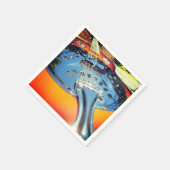 Serviette En Papier Guitare (Coin)