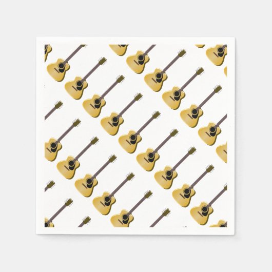 Serviette En Papier Guitare acoustique (Devant)