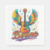 Serviette En Papier Guitare Boone (Devant)
