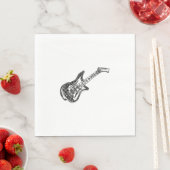 Serviette En Papier Guitare électrique (En situation)
