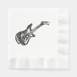 Serviette En Papier Guitare électrique