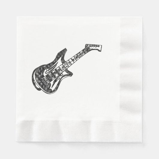Serviette En Papier Guitare électrique (Devant)