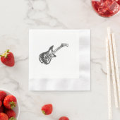 Serviette En Papier Guitare électrique (En situation)
