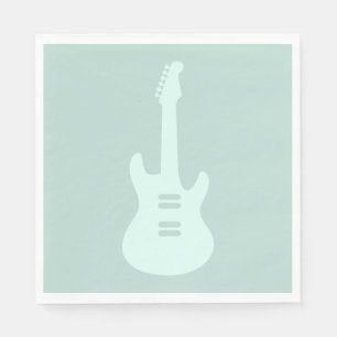 Serviette En Papier Guitare électrique COULEUR PERSONNALISÉE