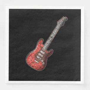 Serviette En Papier Guitare Lover   Cadeau du joueur de guitare