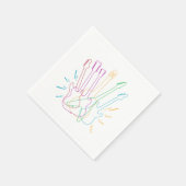 Serviette En Papier Guitariste acoustique (Coin)