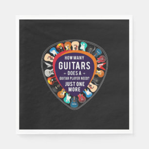 Serviette En Papier Guitariste Combien de guitares Anniversaire