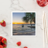 Serviette En Papier Gulf Breeze Floride Sunset Paper Napkin (En situation)
