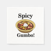 Serviette En Papier Gumbo Food Spicy Gumbo Party (Devant)