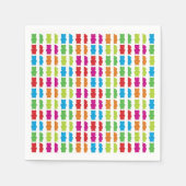 Serviette En Papier Gummy Bears papier napkin (Devant)