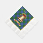 Serviette En Papier Gunn personnalisé Tartan Noël (Coin)