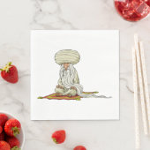 Serviette En Papier Guru Avec Une Longue Barbe (En situation)