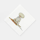 Serviette En Papier Guru Avec Une Longue Barbe (Coin)