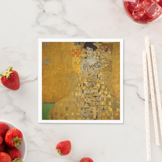 Serviette En Papier Gustav Klimt (En situation)