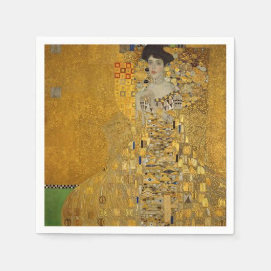 Serviette En Papier Gustav Klimt - Adele Bloch-Bauer I (Devant)