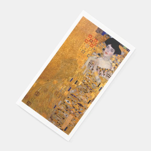 Serviette En Papier Gustav Klimt Adele Portrait jetable (Coin)