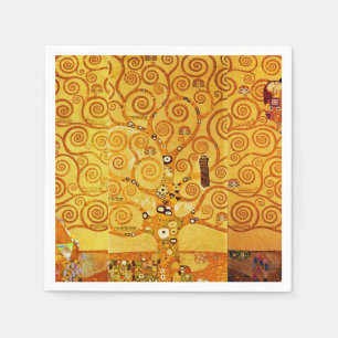 Serviette En Papier Gustav Klimt Arbre de Vie : Art nouveau symboliste