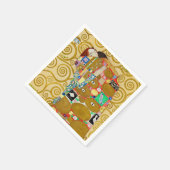 Serviette En Papier Gustav Klimt Exécution Nouveau Couple (Coin)