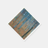 Serviette En Papier Gustav Klimt Forêt de hêtres Art fin vintage (Coin)