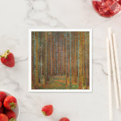 Serviette En Papier Gustav Klimt - Forêt de pins de Tannenwald (En situation)