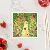 Serviette En Papier Gustav Klimt Garden with Chickens (En situation)