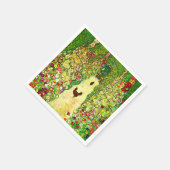 Serviette En Papier Gustav Klimt Garden with Chickens (Coin)