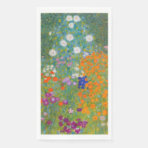 Serviette En Papier Gustav Klimt - Jardin de fleurs