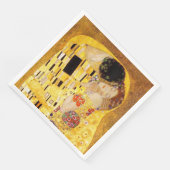 Serviette En Papier Gustav Klimt La Peinture Classique Du Kiss (Coin)