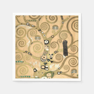 Serviette En Papier Gustav Klimt - L'Arbre de Vie, La Frieze Stoclet