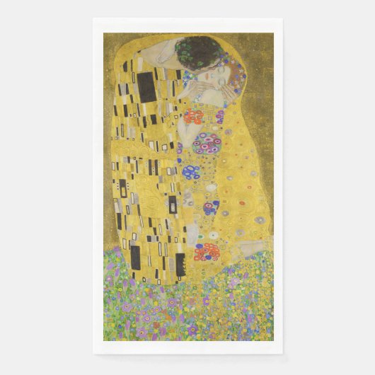 Serviette En Papier Gustav Klimt - Le baiser (Devant)