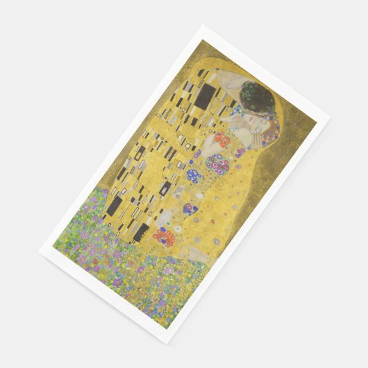 Serviette En Papier Gustav Klimt - Le baiser (Coin)