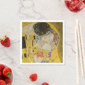 Serviette En Papier Gustav Klimt - Le baiser (En situation)