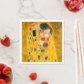 Serviette En Papier Gustav Klimt Le Baiser (En situation)