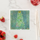 Serviette En Papier Gustav Klimt - Le tournesol (En situation)
