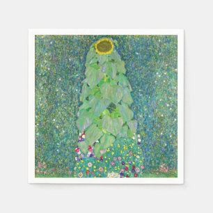 Serviette En Papier Gustav Klimt - Le tournesol