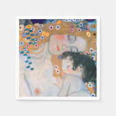 Serviette En Papier Gustav Klimt - Mère et Enfant (Devant)