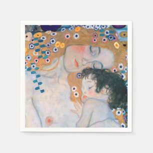 Serviette En Papier Gustav Klimt - Mère et Enfant