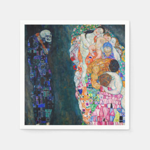 Serviette En Papier Gustav Klimt - Mort et vie