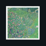 Serviette En Papier Gustav Klimt - Paysage du jardin italien<br><div class="desc">Jardin italien / Paysage horticole italien - Gustav Klimt,  Huile sur toile,  1913</div>