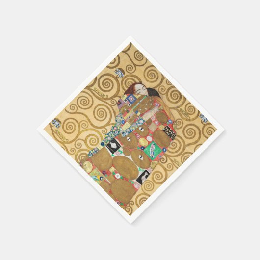 Serviette En Papier Gustav Klimt - Réalisation, Stoclet Frieze (Coin)