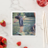 Serviette En Papier Gustave Caillebotte - Bathers, Banque des Yerres (En situation)