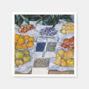 Serviette En Papier Gustave Caillebotte - Fruits disposés sur un étal