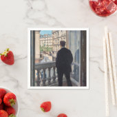 Serviette En Papier Gustave Caillebotte - Homme à la fenêtre (En situation)