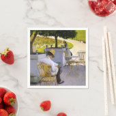 Serviette En Papier Gustave Caillebotte - Les Orangers (En situation)