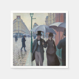 Serviette En Papier Gustave Caillebotte - Paris Street ; Rainy Day