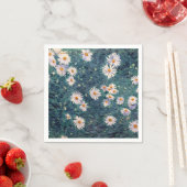 Serviette En Papier Gustave Caillebotte - Parterre de marguerites, Dét (En situation)