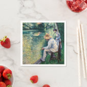 Serviette En Papier Gustave Caillebotte - Pêche à la ligne (En situation)