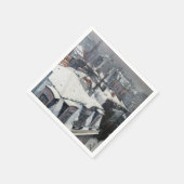 Serviette En Papier Gustave Caillebotte - Toits dans la neige (Coin)