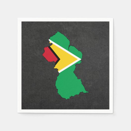 Serviette En Papier Guyanais Voyage Souvenir (Devant)